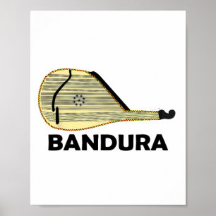 Ndura - Ukrainisches Instrument Kobza Ukraine Volk Poster