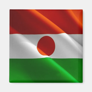 NE002 NIGER, Waving Flag, Afrika, Kühlschrank Magnet