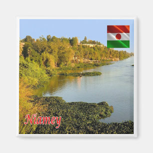 NE004 NIAMEY Panorama, NIGER, Afrika, Kühlschrank Magnet
