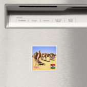 NE007 NIGER, Oasis Bilma, Afrika, Kühlschrank Magnet (In Situ (Geschirrspüler))