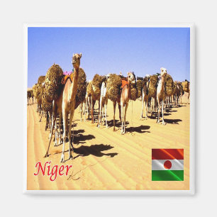 NE007 NIGER, Oasis Bilma, Afrika, Kühlschrank Magnet
