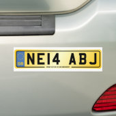 NE14 ABJ Nummernschild-Autoaufkleber Autoaufkleber (Auf Auto)