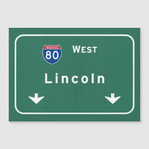 Ne-Autobahn-Autobahn Lincolns Nebraska: Magnetkarte