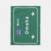 Ne-Autobahn-Autobahn Omahas Nebraska: Fleecedecke (Vorderseite)