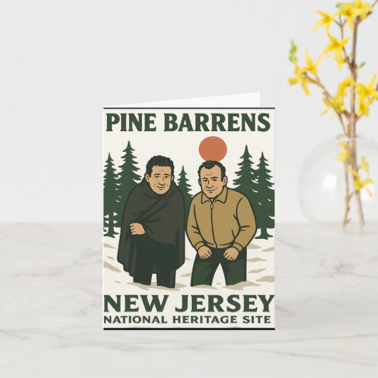 Ne Barrens New Jersey Graphic Design  Karte (Gelbe Blume)