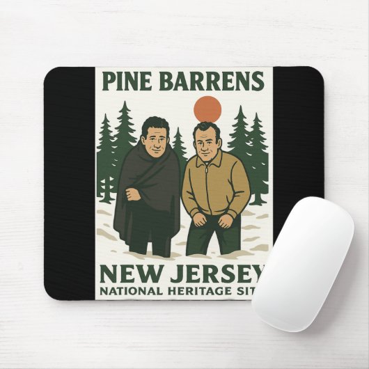 Ne Barrens New Jersey Graphic Design Mousepad (Mit Mouse)