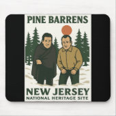 Ne Barrens New Jersey Graphic Design Mousepad (Vorne)