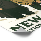 Ne Barrens New Jersey Graphic Design  Poster (Ecke)