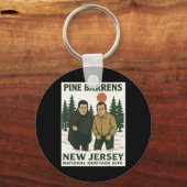 Ne Barrens New Jersey Graphic Design Schlüsselanhänger (Vorderseite)