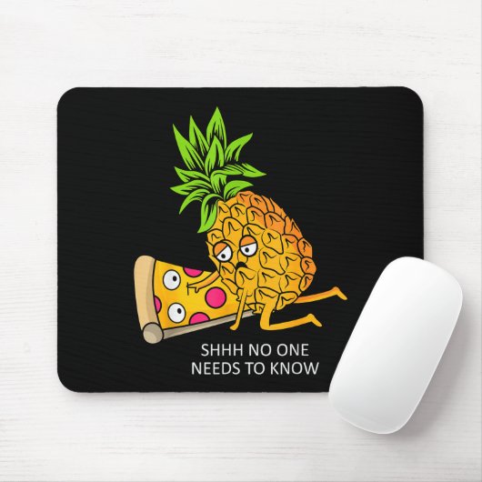 Ne Belongs On Zza Lover Funny Food Pun Mousepad (Mit Mouse)