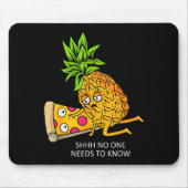 Ne Belongs On Zza Lover Funny Food Pun Mousepad (Vorne)