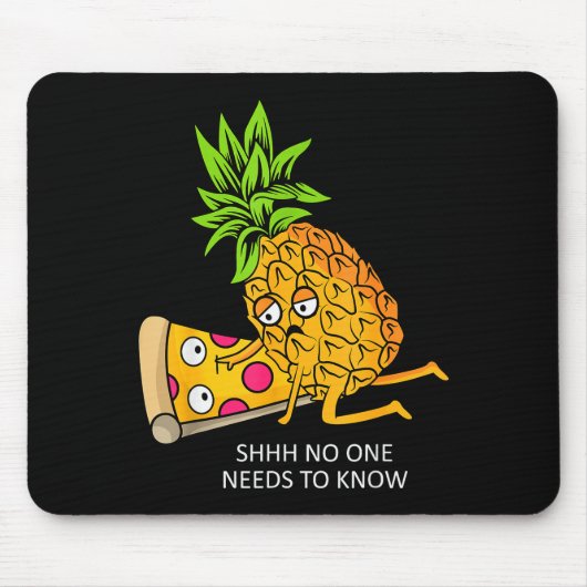 Ne Belongs On Zza Lover Funny Food Pun Mousepad (Vorne)