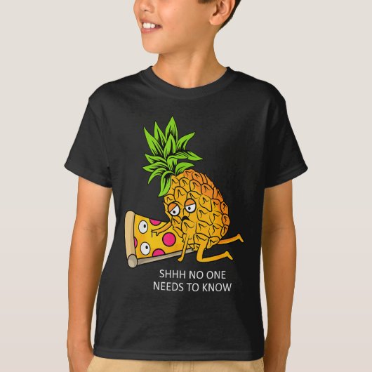 Ne Belongs On Zza Lover Funny Food Pun T-Shirt (Vorderseite)