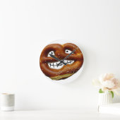 Ne BREZEL als WANDUHR! Runde Wanduhr (Zuhause)