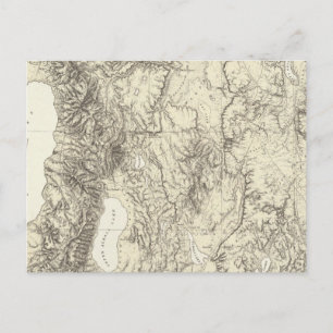 NE California und NW Nevada Postkarte