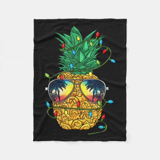 Ne Christmas In July Trocal Christmas Hawaiian Fleecedecke (Vorderseite)