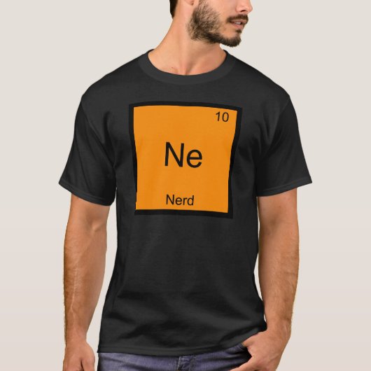 Ne - Nerd Funny Chemistry Element Symbol T - Shirt (Vorderseite)