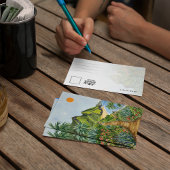 Ne Pali Coast Kauai Hawaii Watercolor Postcard Dankeskarte