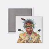 Ne-Sou-A-Quoit, ein Fuchsleiter Magnet (Vorderseite/Rückseite)