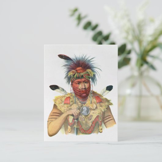 Ne-Sou-A-Quoit, ein Fuchsleiter Postkarte (Stehend Vorderseite)