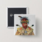 Ne-Sou-EIN-Quoit, ein Fox-Leiter Button (Vorne & Hinten)