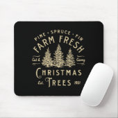 Ne Spruce Fir Farm Fresh Cut &amp; Carry Christmas Mousepad (Mit Mouse)