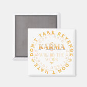 Ne the Venge Pas Citation Message Magnet (Vorderseite/Rückseite)