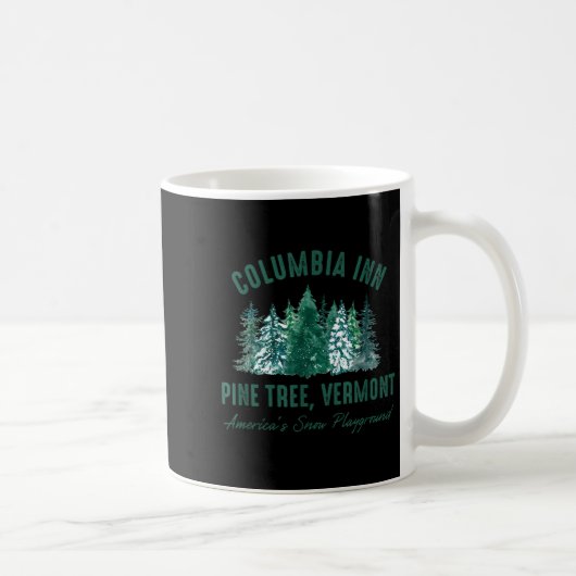 Ne Tree Vermont immer ein weißer Weihnachtsbaum Kaffeetasse (Rechts)