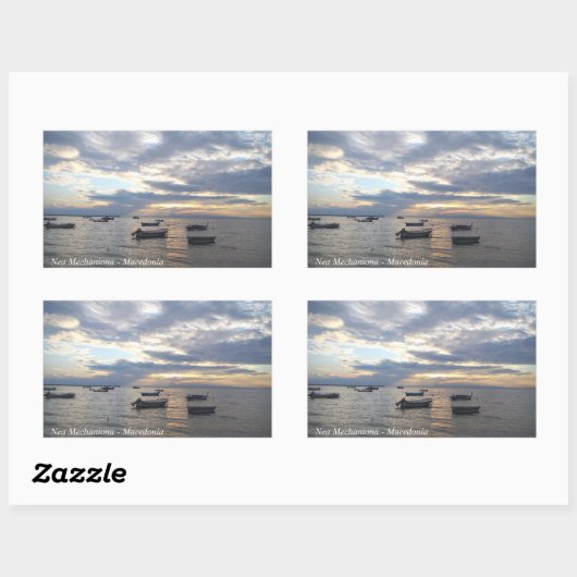 Nea Mechaniona - Mazedonien Rechteckiger Aufkleber (Blatt)