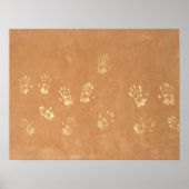 Neandertaler in Kalk Poster (Vorne)