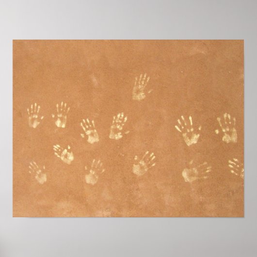 Neandertaler in Kalk Poster (Vorne)