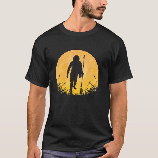 Neanderthal Easy Halloween Outfit Primat Moon Cos T-Shirt (Vorderseite)