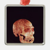 Neanderthal-Schädel, entdeckt auf Mt Carmel Ornament Aus Metall (Vorne)