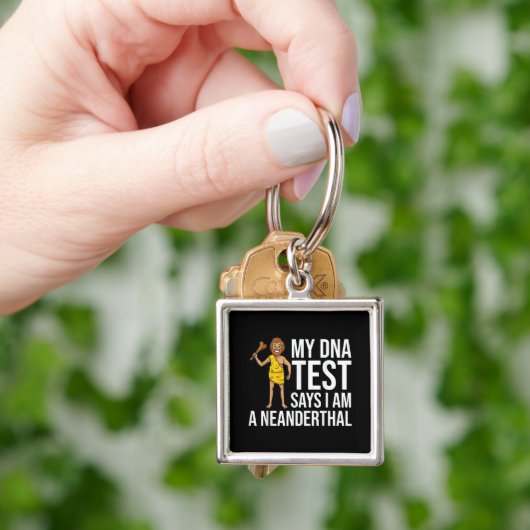 Neanderthaler Caveman-Frauen-Schädelgeschenk Schlüsselanhänger (Hand)