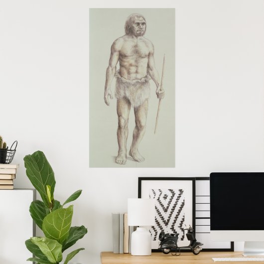 Neanderthaler Man Poster (Heimbüro)