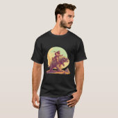 Neanderthaler Rides Monster T-Shirt (Vorne ganz)