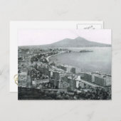 Neapel, 1908, Bucht von Neapel und Vesuv Postkarte (Vorne/Hinten)