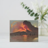 Neapel, 1908, Vesuv und die Bucht von Neapel Postkarte (Stehend Vorderseite)