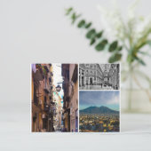 Neapel 3 Foto Postkarte (Stehend Vorderseite)