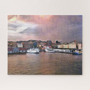 Neapel. Abend. Die Bucht von Neapel Puzzle