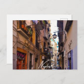 Neapel Alley (Neapel) Feiertagspostkarte (Vorne/Hinten)