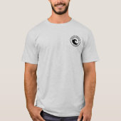 Neapel Beach Black Ocean Wave Circle Design T-Shirt (Vorderseite)