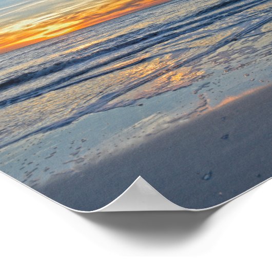 Neapel Beach, Florida, Pier bei Sunset Poster (Ecke)