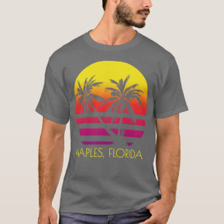 Neapel Beach Florida Tropischer Palm Treppen Sonne T-Shirt