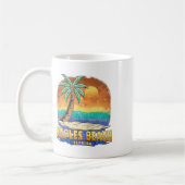 Neapel Beach Florida Vintag gebeutelt Souvenir Kaffeetasse (Links)