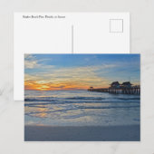 Neapel Beach Pier, Florida, bei Sunset Postkarte (Vorne/Hinten)