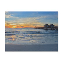 Neapel Beach Pier, Florida, bei Sunset