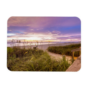 Neapel Beach Shore and Calm Ocean Florida Magnet