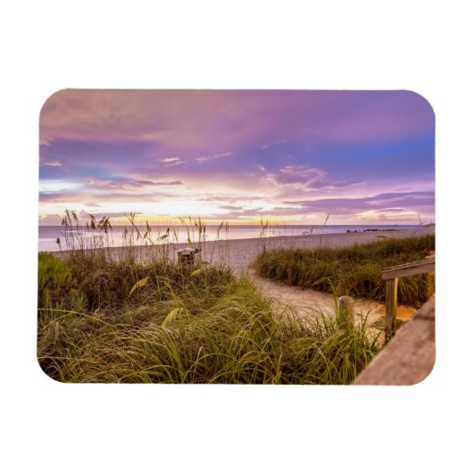 Neapel Beach Shore and Calm Ocean | Florida Magnet (Horizontal)