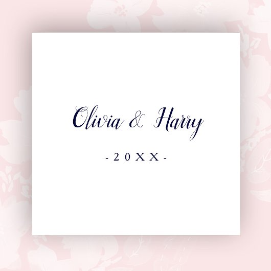 Neapel, ein modernes weißes Hochzeitspapier der Ma Serviette